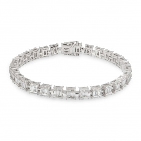 White Gold Diamond Bracelet 4.22ct White Gold Diamond Bracelet 4.22ct